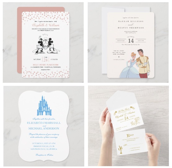 Ordering Disney wedding invitations has never been easier